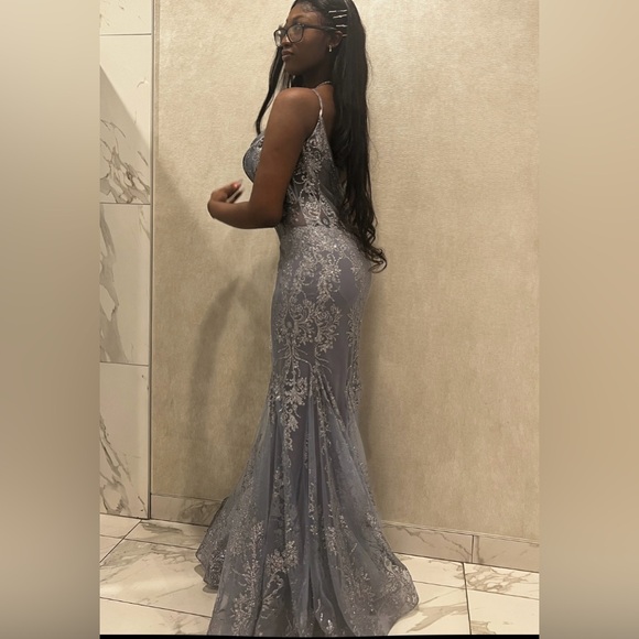 Jovani Style 3675 Mermaid V Neckline Formal Prom Dress